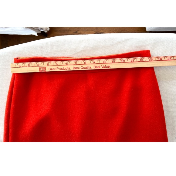 J.CREW No.2  Pencil Skirt in Double Serge Wool - Red - 4 - Picture 10 of 12